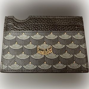 Faure Le Page black card holder wallet
